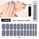 Waterproof Baking-free Summer New Nail Beauty Stickers 22 Fingers