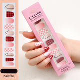 Waterproof Baking-free Summer New Nail Beauty Stickers 22 Fingers