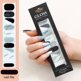 Waterproof Baking-free Summer New Nail Beauty Stickers 22 Fingers