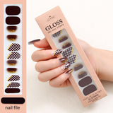 Waterproof Baking-free Summer New Nail Beauty Stickers 22 Fingers