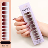 Waterproof Baking-free Summer New Nail Beauty Stickers 22 Fingers