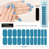 Waterproof Baking-free Summer New Nail Beauty Stickers 22 Fingers