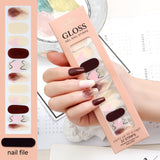 Waterproof Baking-free Summer New Nail Beauty Stickers 22 Fingers