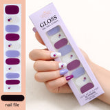 Waterproof Baking-free Summer New Nail Beauty Stickers 22 Fingers